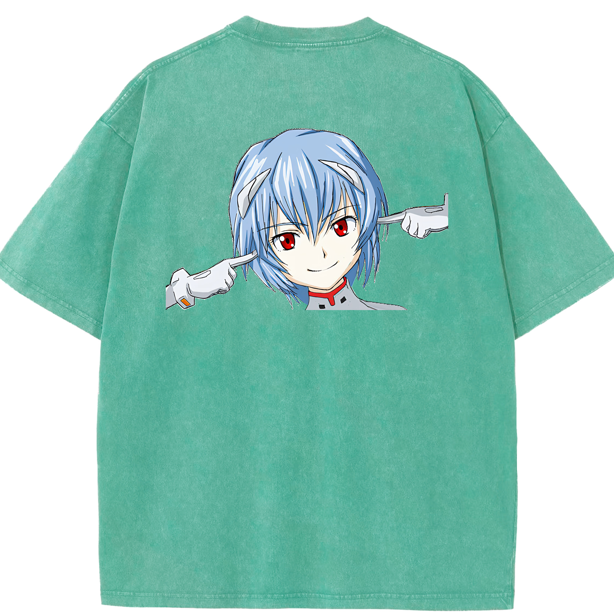 （画像用） EVA 新世紀エヴァンゲリオン 綿100% ヴィンテージ風 半袖Tシャツ（背面プリント）